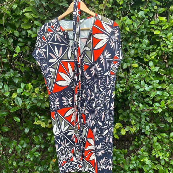 Belted Tory Burch Shift Dress - Picture 1 of 6